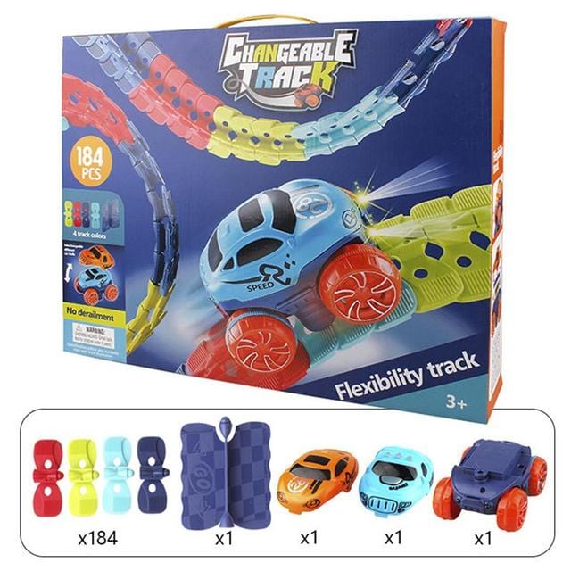 Magnetische Racebaan voor Kinderen Flexibel en Verlicht