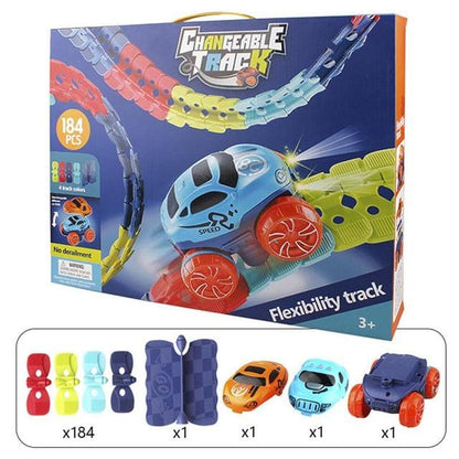 Magnetische Racebaan voor Kinderen Flexibel en Verlicht