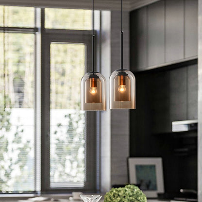 Glas Hanglamp Dubbelglas Elegante Lichtsfeer