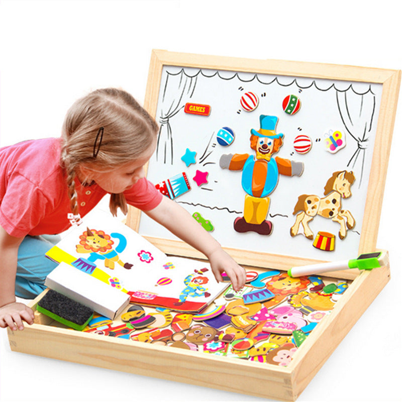 Houten Magnetische Puzzel voor Kinderen en Volwassenen - Velinix