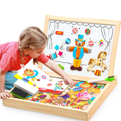 Houten Magnetische Puzzel voor Kinderen en Volwassenen - Velinix