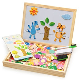 Houten Magnetische Puzzel voor Kinderen en Volwassenen