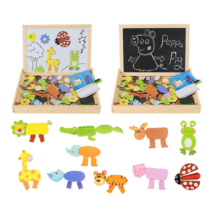 Houten Magnetische Puzzel voor Kinderen en Volwassenen
