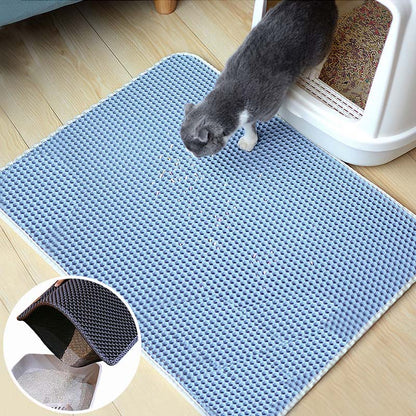 Kattenbak Mat Schoon en Droog Dubbel Laag Opvangmat
