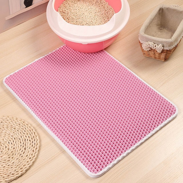 Kattenbak Mat Schoon en Droog Dubbel Laag Opvangmat