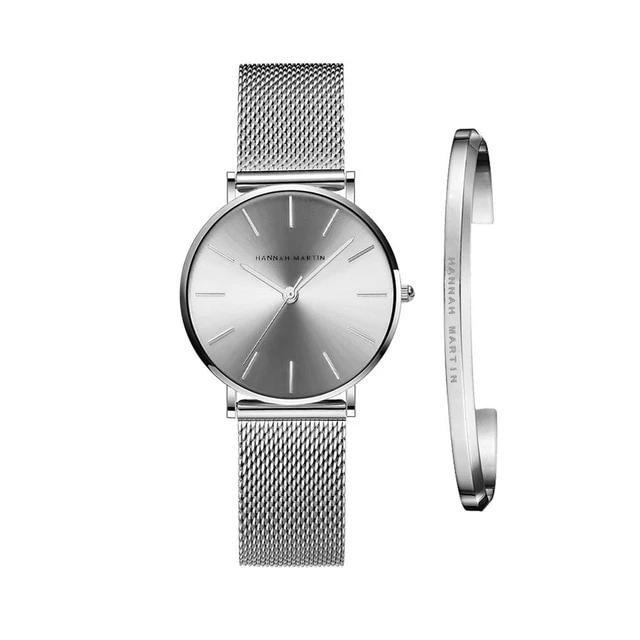 Dameshorloge RVS Waterdicht met Gratis Armband