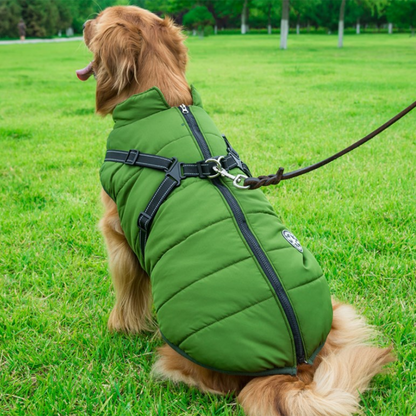 Waterdichte Hondenjas met Harnas voor Winter
