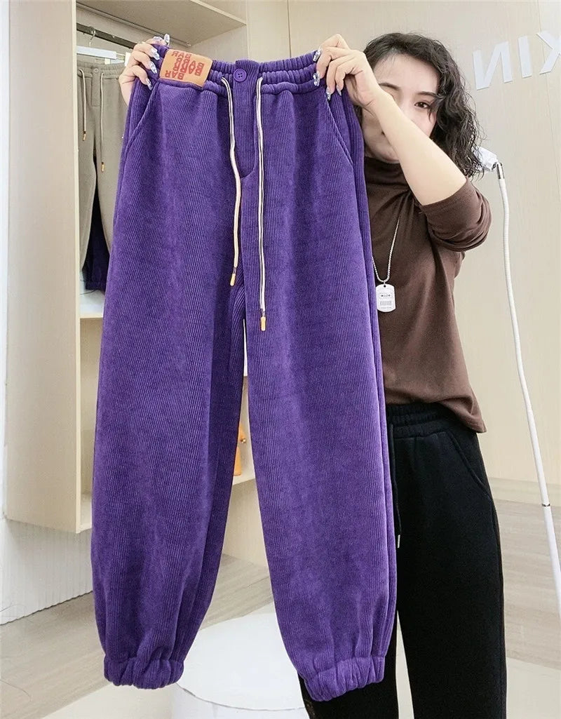 Warme Joggingbroek met Pluche Voering Casual Dames