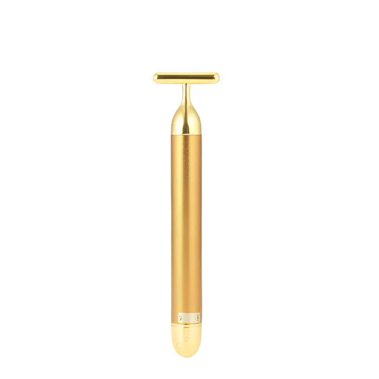 Gezichtsmassage Roller 24K Goud Elektrisch voor Stralende Huid - Velinix