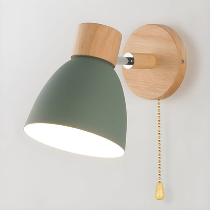 Houten Wandlamp Slaapkamer met Schakelaar Noords Design