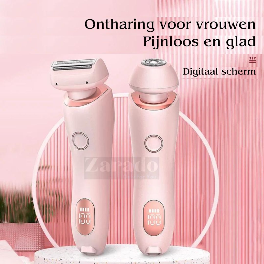Vrouwen Scheerapparaat 2-in-1 Epilator en Trimmer