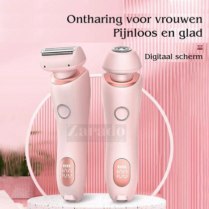 Vrouwen Scheerapparaat 2-in-1 Epilator en Trimmer