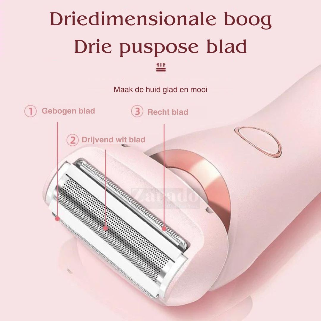 Vrouwen Scheerapparaat 2-in-1 Epilator en Trimmer