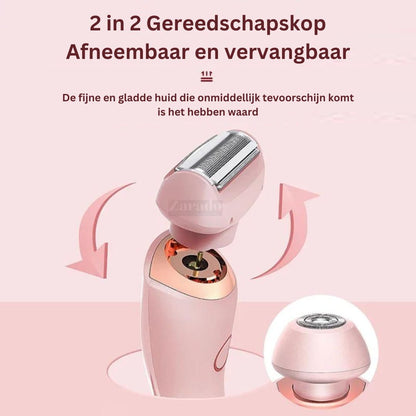 Vrouwen Scheerapparaat 2-in-1 Epilator en Trimmer