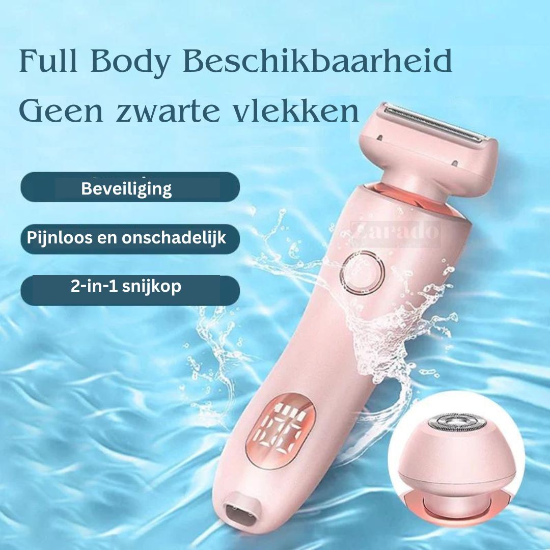 Vrouwen Scheerapparaat 2-in-1 Epilator en Trimmer