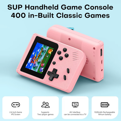 Retro Handheld Console 400 Games Pocketformaat