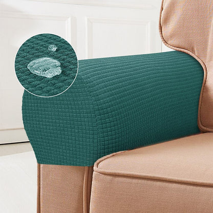 Stoelhoezen Stretch Bordeaux - Spandex Fauteuilhoezen Set van 2 - Velinix