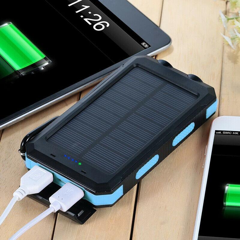 Zonne Power Bank 20000mAh Waterdicht Extern Opladen - Velinix