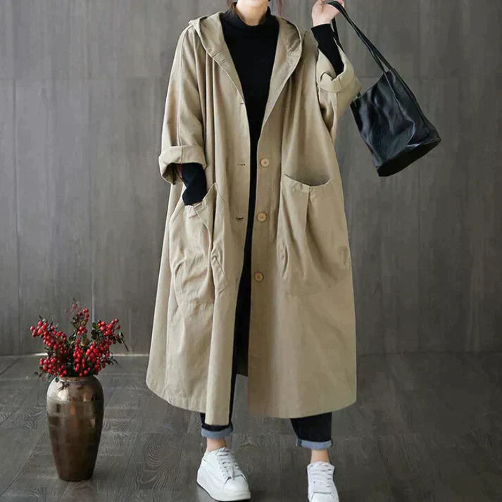 Dael Trenchcoat Oversized Comfortabel en Stijlvol - Velinix