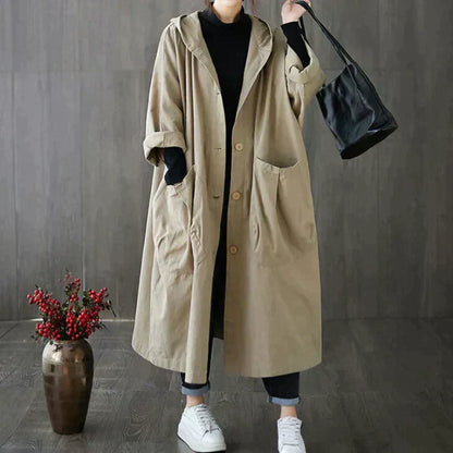 Dael Trenchcoat Oversized Comfortabel en Stijlvol - Velinix