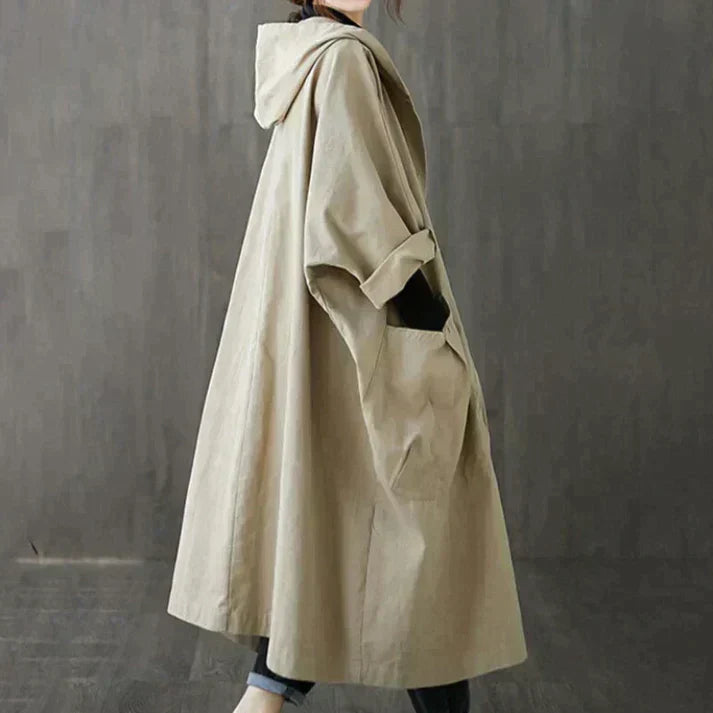 Dael Trenchcoat Oversized Comfortabel en Stijlvol