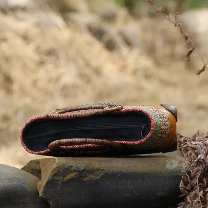 Boho Bamboe Strandtas Geweven Bamboe Stijl