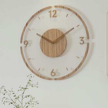 Houten Wandklok Scandinavisch Design WoodWave - Velinix