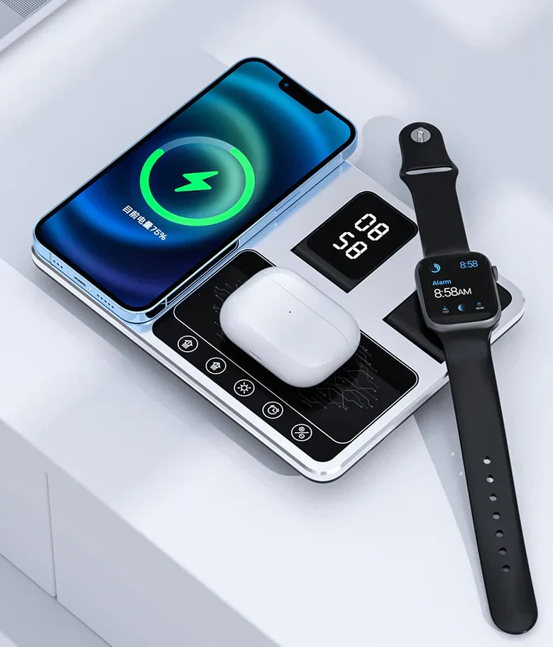 Draadloos Oplaadstation 4-in-1 voor iPhone, Apple Watch en AirPods Snell