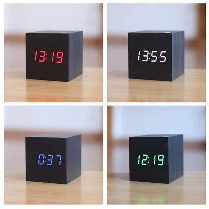 Digitale Tafelklok Kubus Design Modern voor Thuis