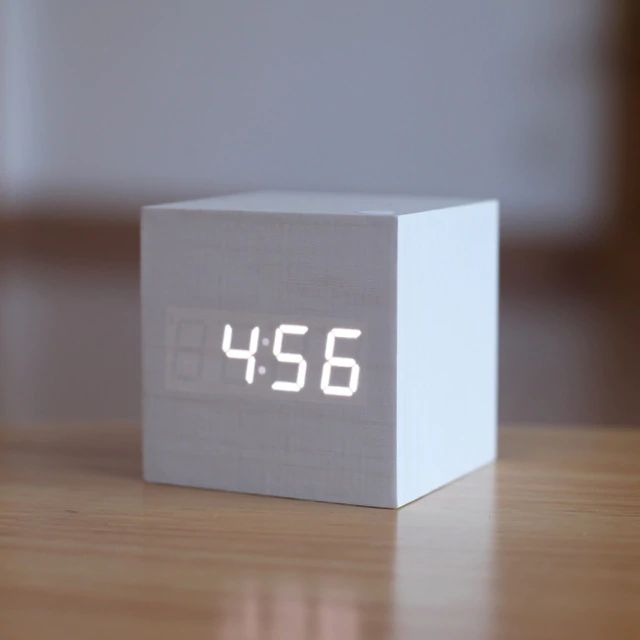 Digitale Tafelklok Kubus Design Modern voor Thuis