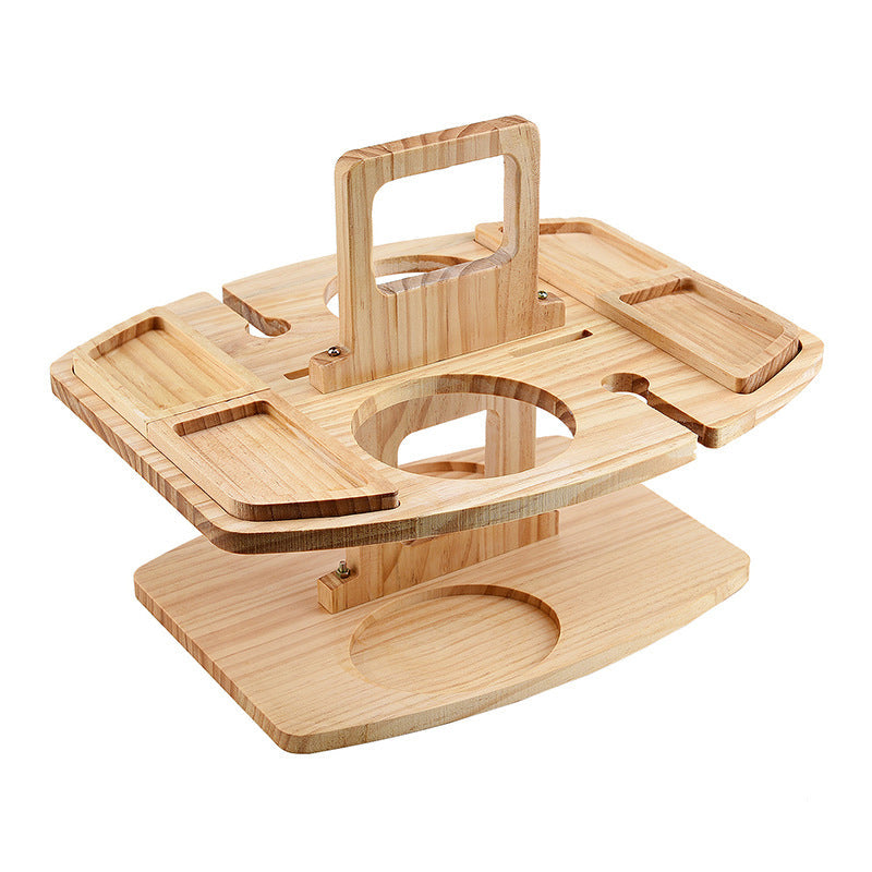 Houten Picknicktafel Draagbaar Klein 36x31x26cm
