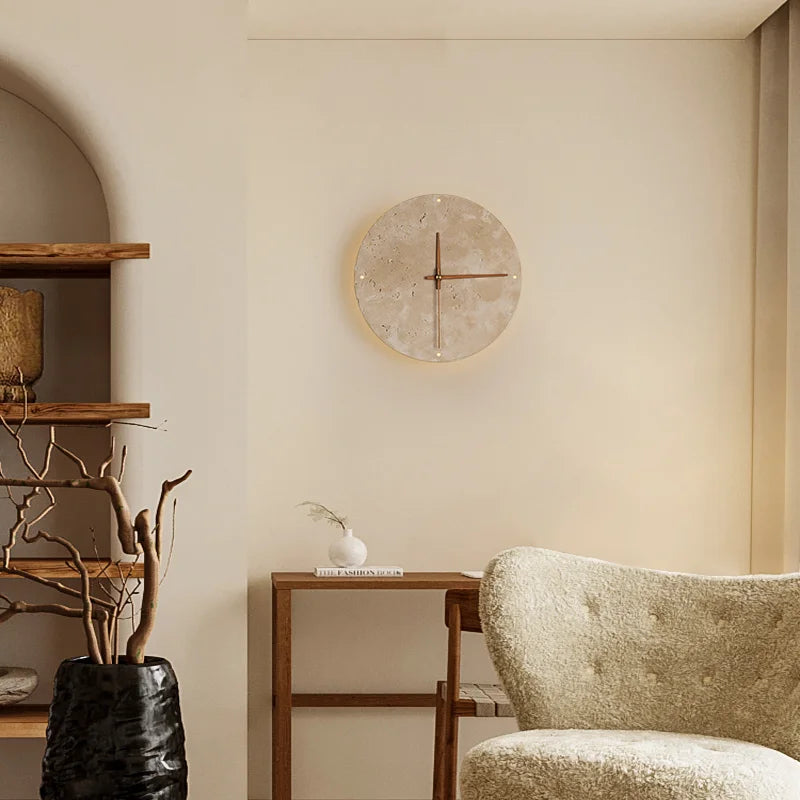 Wandlamp met Klok Modern Design LED Verlichting