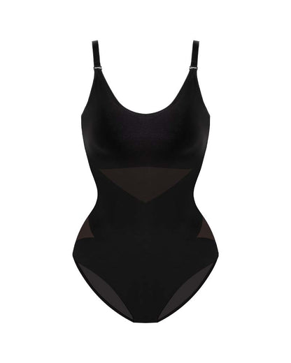 Mesh Bodysuit Criss-Cross Design voor Vrouwelijk Silhouet