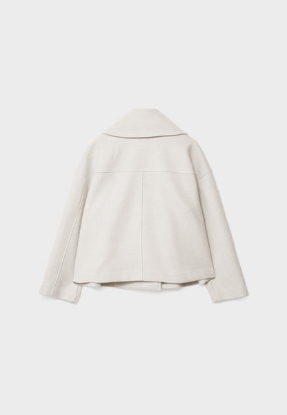Korte Damesjas Elegante Dubbelknop Stijlvol Design