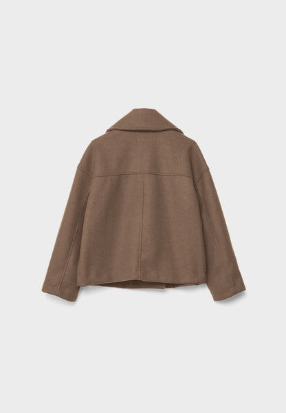 Korte Damesjas Elegante Dubbelknop Stijlvol Design