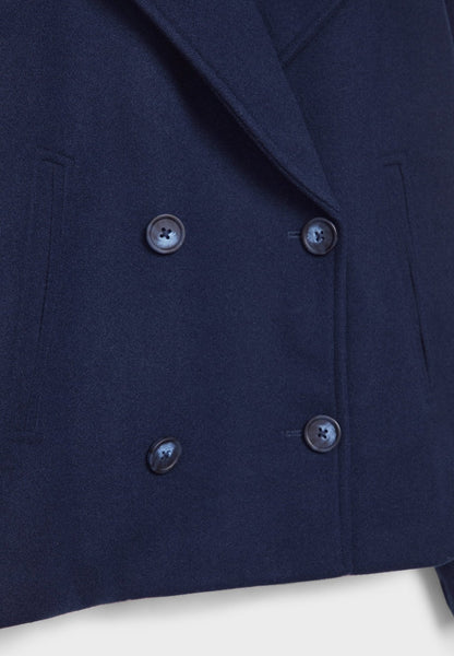 Korte Damesjas Elegante Dubbelknop Stijlvol Design