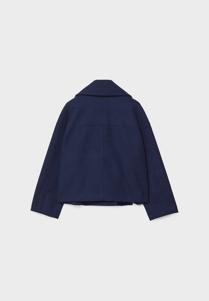 Korte Damesjas Elegante Dubbelknop Stijlvol Design