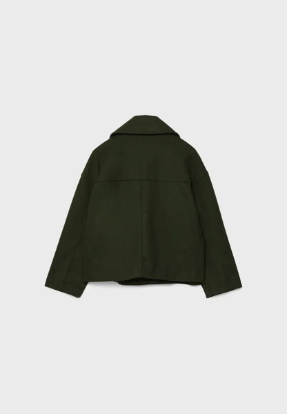 Korte Damesjas Elegante Dubbelknop Stijlvol Design