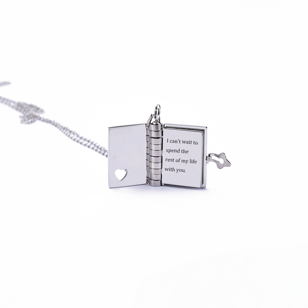 Persoonlijke Boekvormige Halsketting met Naam