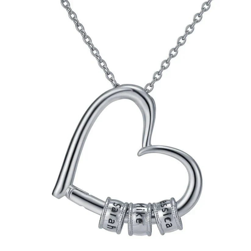 Liefdesketting met Gegraveerde Hanger Mooie Moederdag Geschenk