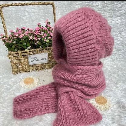 Dames Sjaal Muts 2-in-1 Set Warm en Stijlvol