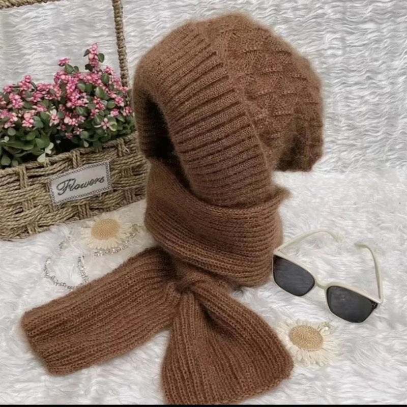Dames Sjaal Muts 2-in-1 Set Warm en Stijlvol