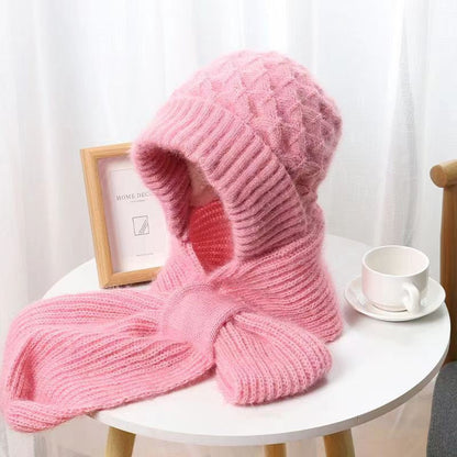 Dames Sjaal Muts 2-in-1 Set Warm en Stijlvol