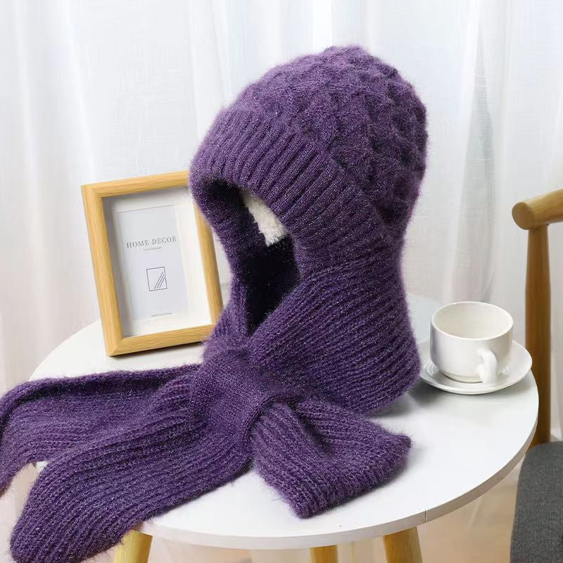 Dames Sjaal Muts 2-in-1 Set Warm en Stijlvol