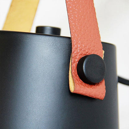 Wandlamp Hout en Leder Scandinavisch Design Moderne Verlichting