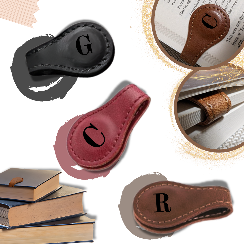 Leren Boekenlegger Gepersonaliseerd Magnetisch Design