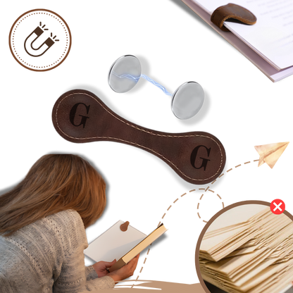 Leren Boekenlegger Gepersonaliseerd Magnetisch Design