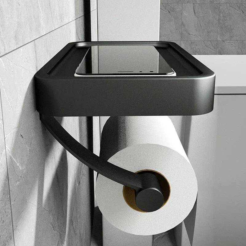 Toiletrolhouder Roestvrij Staal met Plankje voor Badkamer