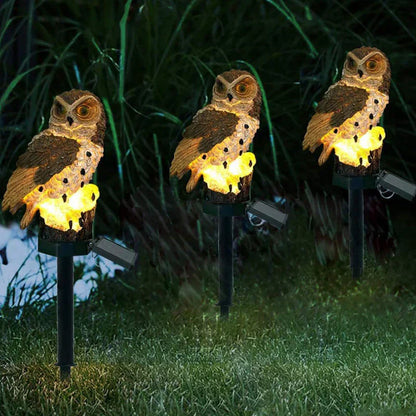 Uilen Tuinlamp Zonne-Energie Sfeervol LED Licht