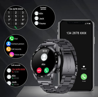 Smartwatch Heren Met Hartslagmeter en Meldingen